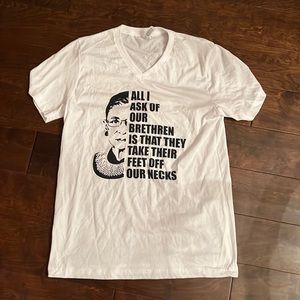Ruth Bader Ginsberg v-neck short sleeve tee